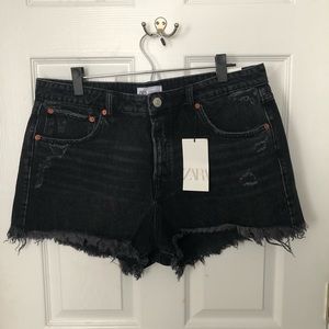 NWT ZARA JEAN SHORTS SIZE 14
